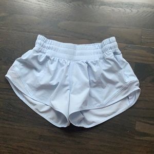 Lululemon Blue Linen Hotty Hot Shorts 2.5in.